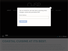 Tablet Screenshot of cusprestaurant.com
